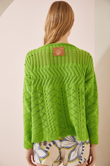 SWEATER OHANA VERDE MANZANA