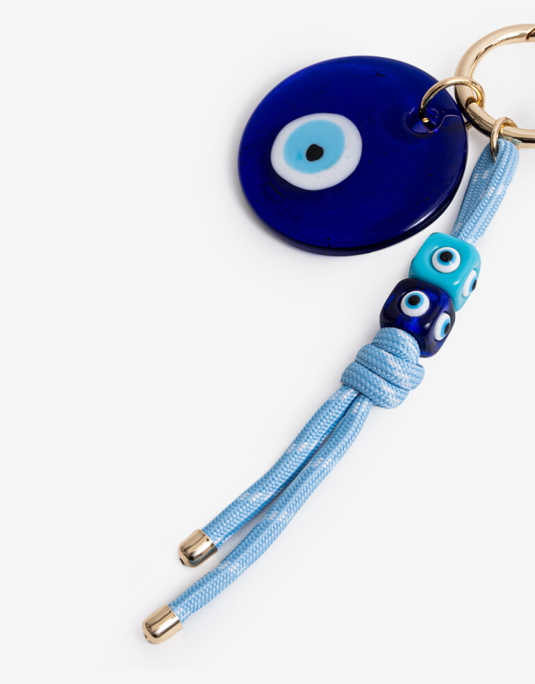 Llavero Acrilico Llavero Y Bag Charm Ojo Turco - Combinacion Bicolor