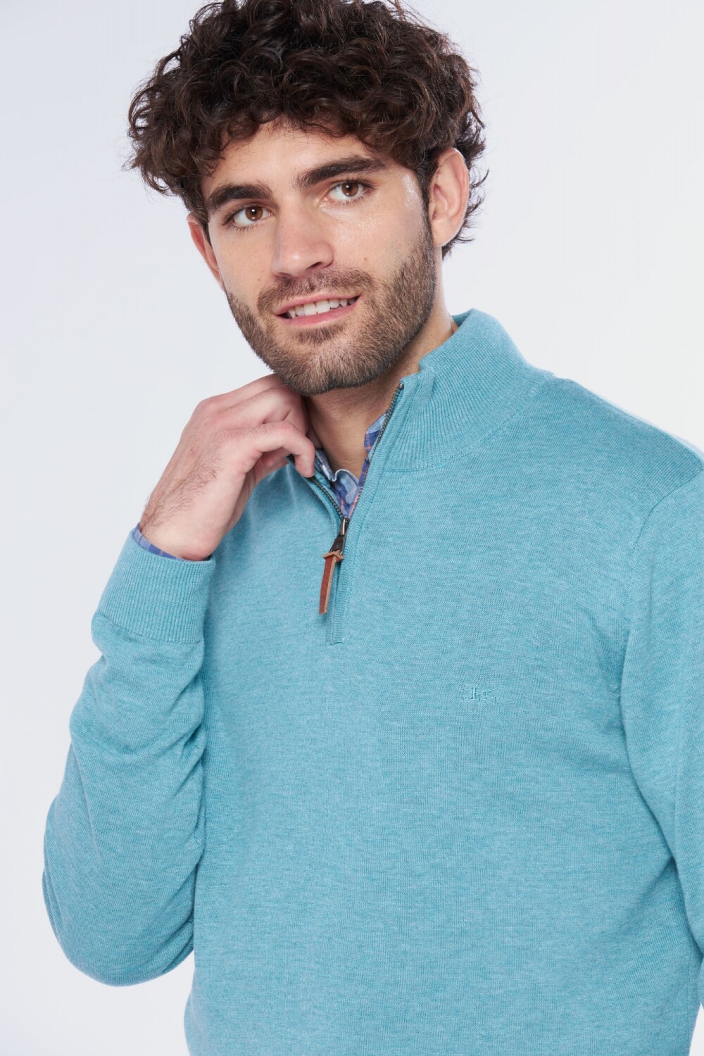 BUZO TEJIDO Verde agua