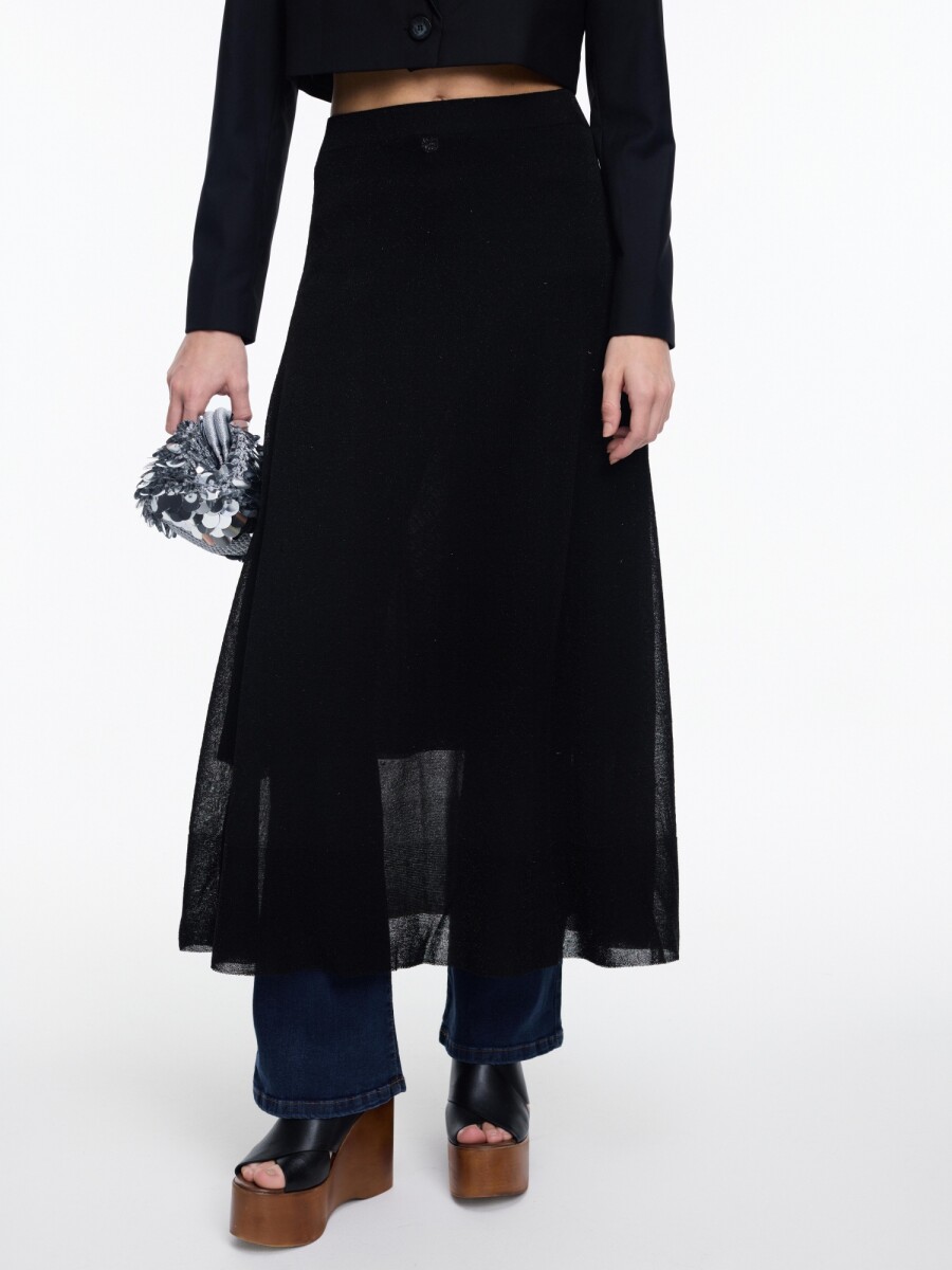 FALDA TEJIDA LUREX 