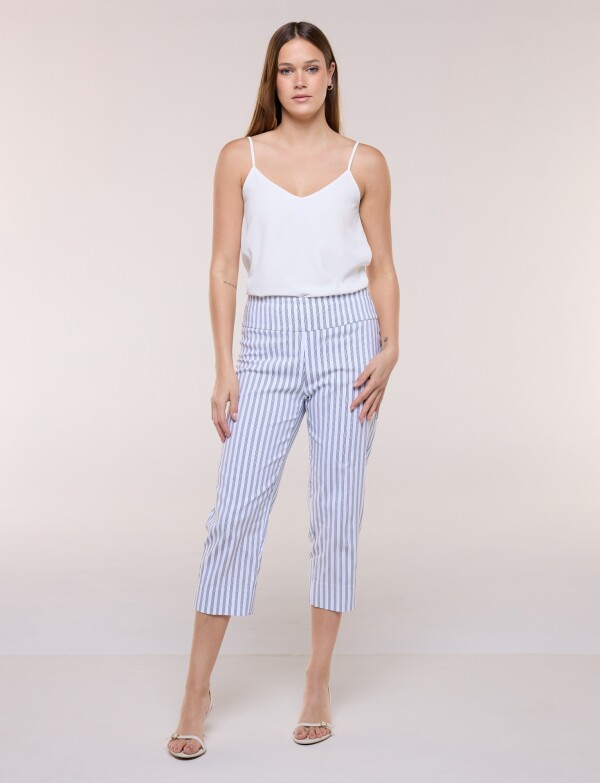 Capri Pull On Printed BLANCO/MULTI
