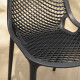 Set x4 Silla reforzada Mosaico NEGRO