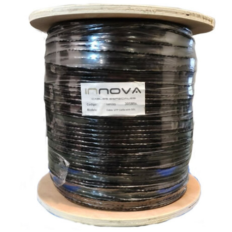 Cable UTP Cat 5e EXTERIOR|Con GEL|100% Cobre-305 Mts|1411/5G Cable Utp Cat 5e Exterior|con Gel|100% Cobre-305 Mts|1411/5g