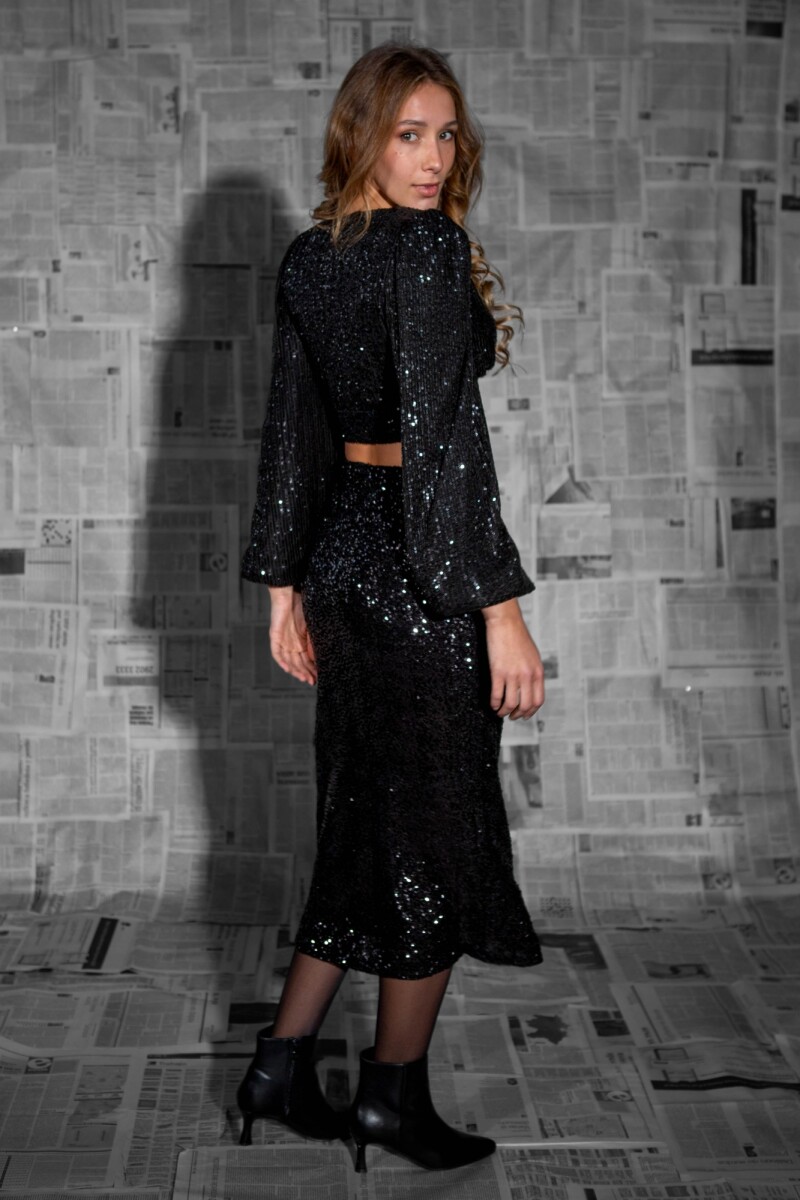 Falda Tres - Negro 