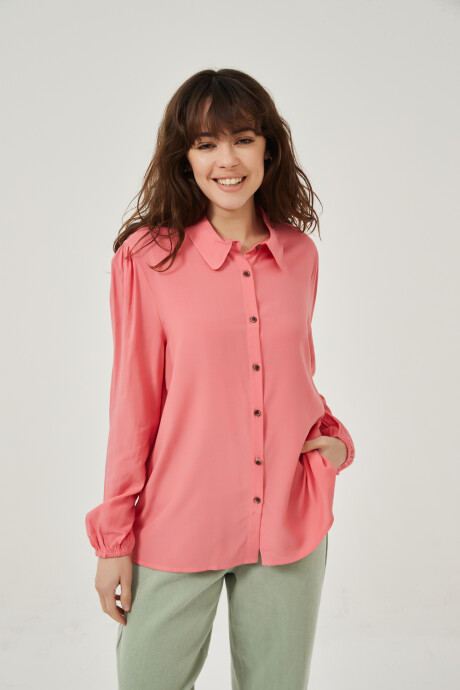 Camisa Shereik Rosa Oscuro