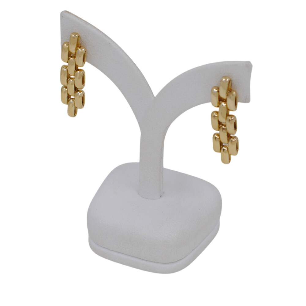 Caravanas en oro 18k amarillo, tipo panther 3 hilos Caravanas en oro 18k amarillo, tipo panther 3 hilos