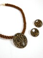 Collar Mabel, Set Collar Y Caravanas Color Unico