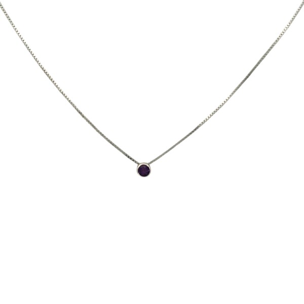 Conjunto Solitario Amatista- Plata 925 - Piedra Amatista- CJ3040 Conpiedra