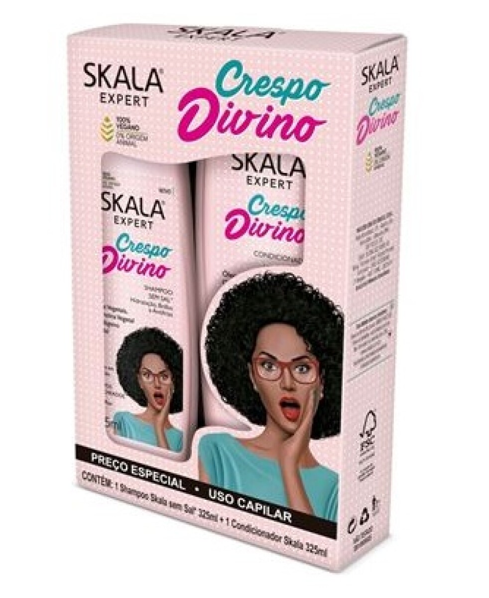 KIT SKALA SHAMPOO 325 ML + ACO 200 ML CRESPO DIVINO 