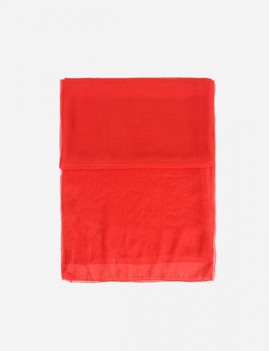 Pashmina lisa - rojo 