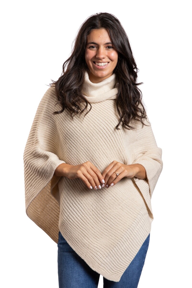 CHERRY PONCHO - CRUDO 