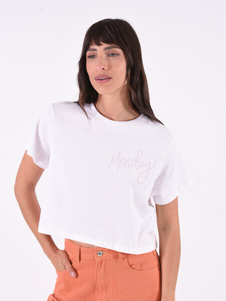 REMERA MONDAY BLANCO