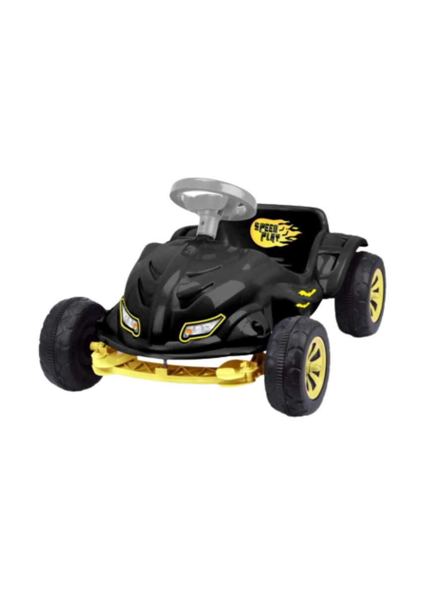 BUGGY XPLAST AUTO A PEDAL CON VOLANTE Y BOCINA NEGRO 