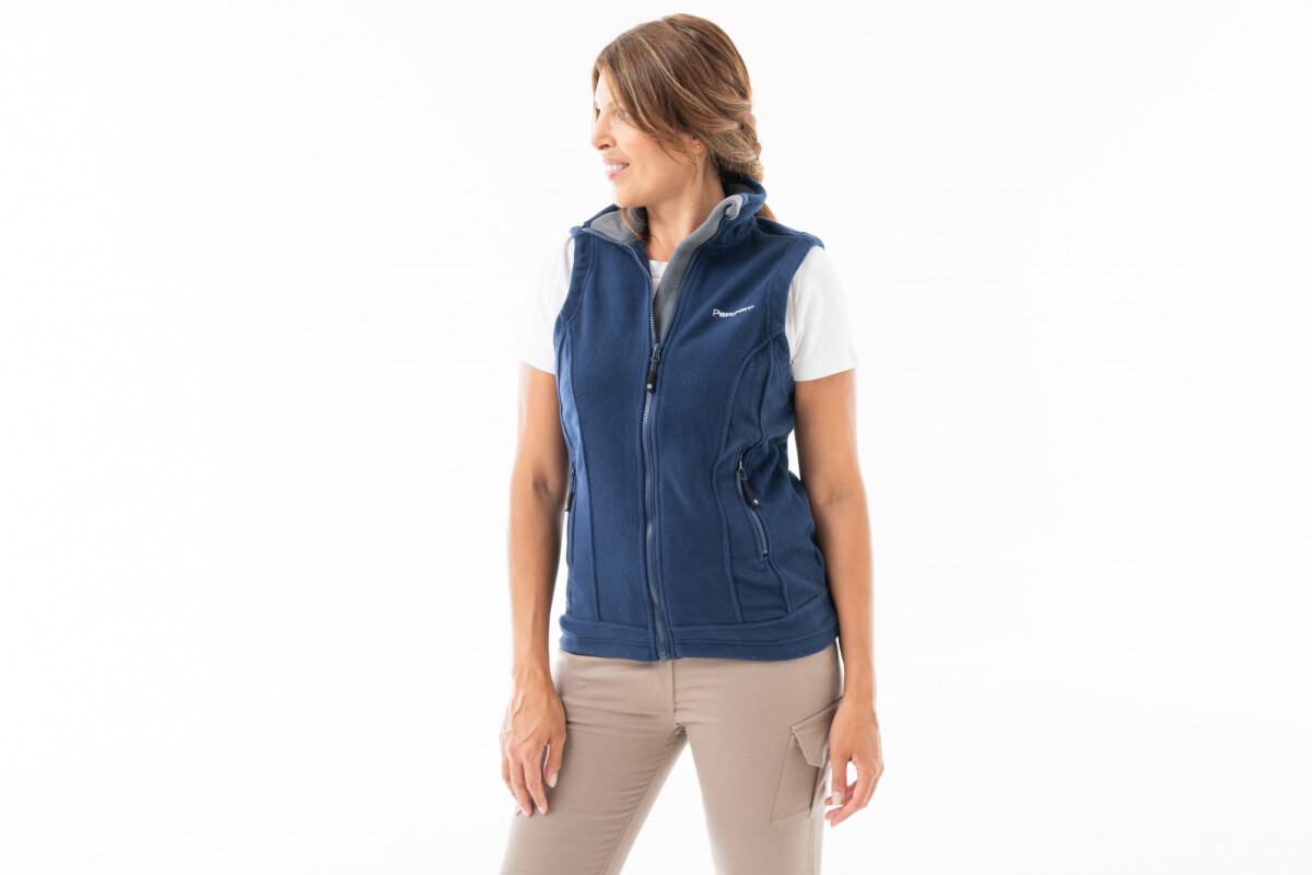 CHALECO POLAR MONTTES MUJER Azul