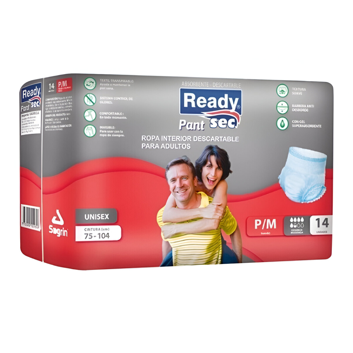 PAÃÂAL ADULTO READY SEC PANT P/M 14PCS UNISEX (CINT 75-104) 