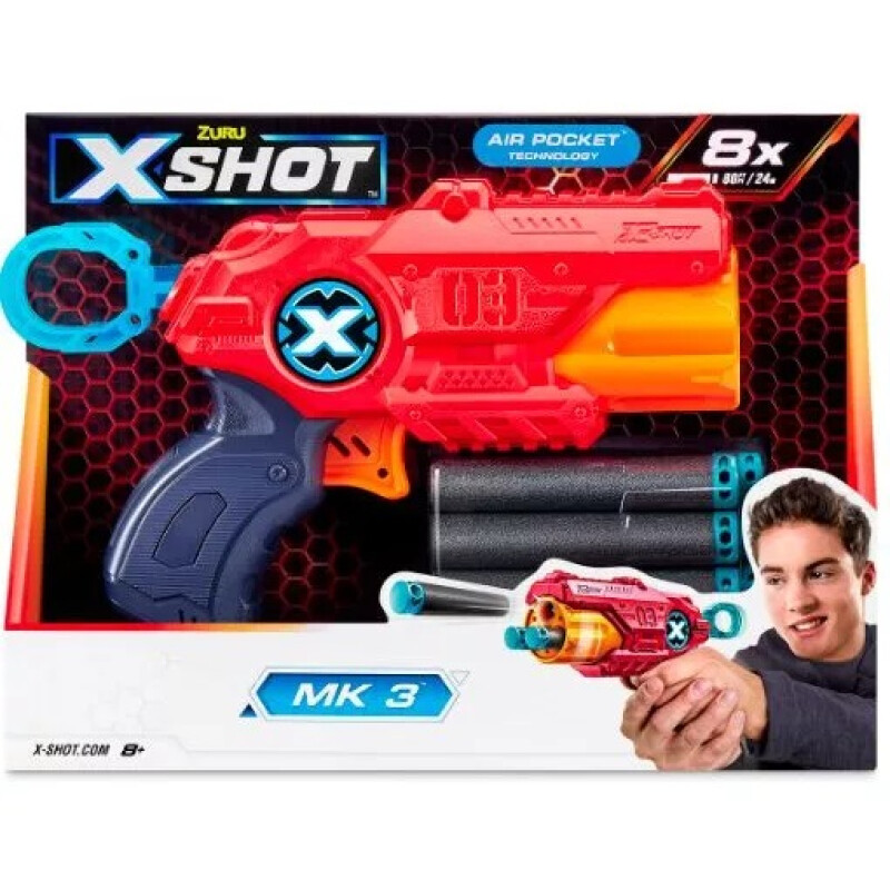 Arma X-shot Excel Mk3 Con 8 Dardos Zuru Arma X-shot Excel Mk3 Con 8 Dardos Zuru