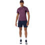 Polos Tenis Match Jacquard SS Top Hombre Dark Aubergine