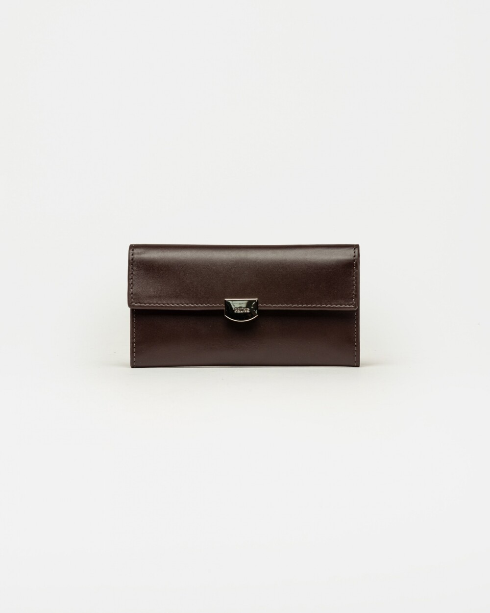 Billetera Dalia en cuero vaquita Marron