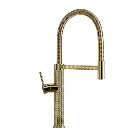 Grifería de cocina Monocomando de mesada Chef Pico móvil Gold Grifería De Cocina Monocomando De Mesada Chef Pico Móvil Gold