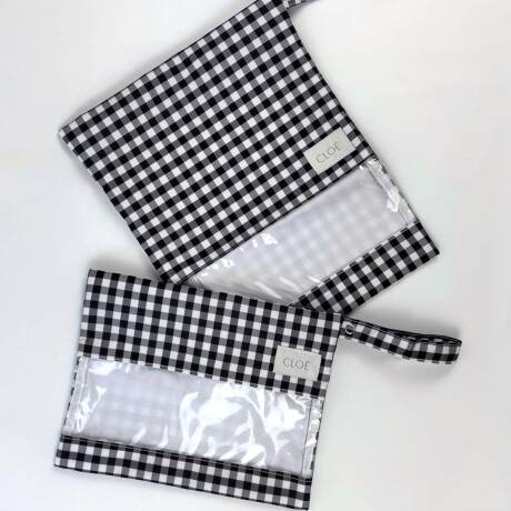 Bolsita Set Impermeable Vichy Black