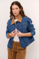 CHAQUETA JEAN CUELLO CAMEL