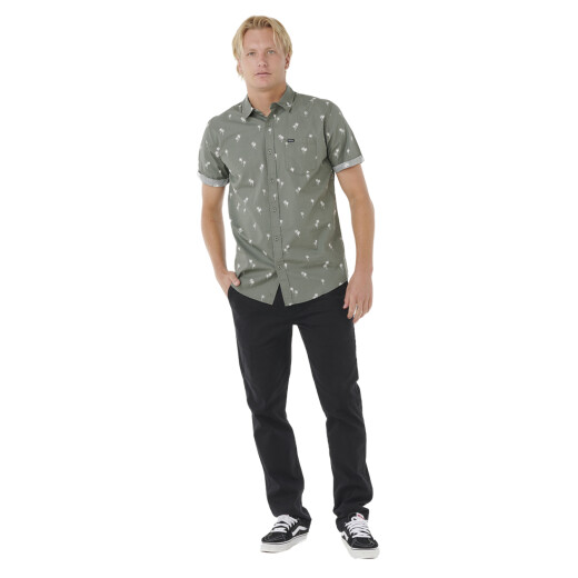 Camisa Rip Curl Paradise Palms - Verde Camisa Rip Curl Paradise Palms - Verde