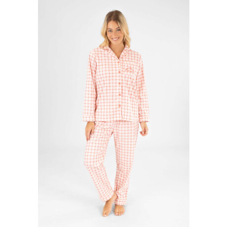 Pijama flannel fleece pink tile Rosado