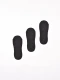 MEDIA INVISIBLE PACK X 3 NEGRO