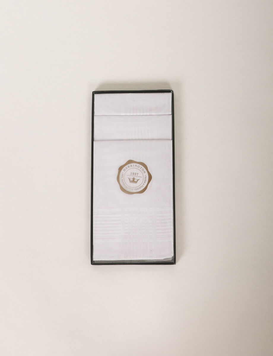 700055 PAÑUELOS HARRINGTON 1937 Blanco