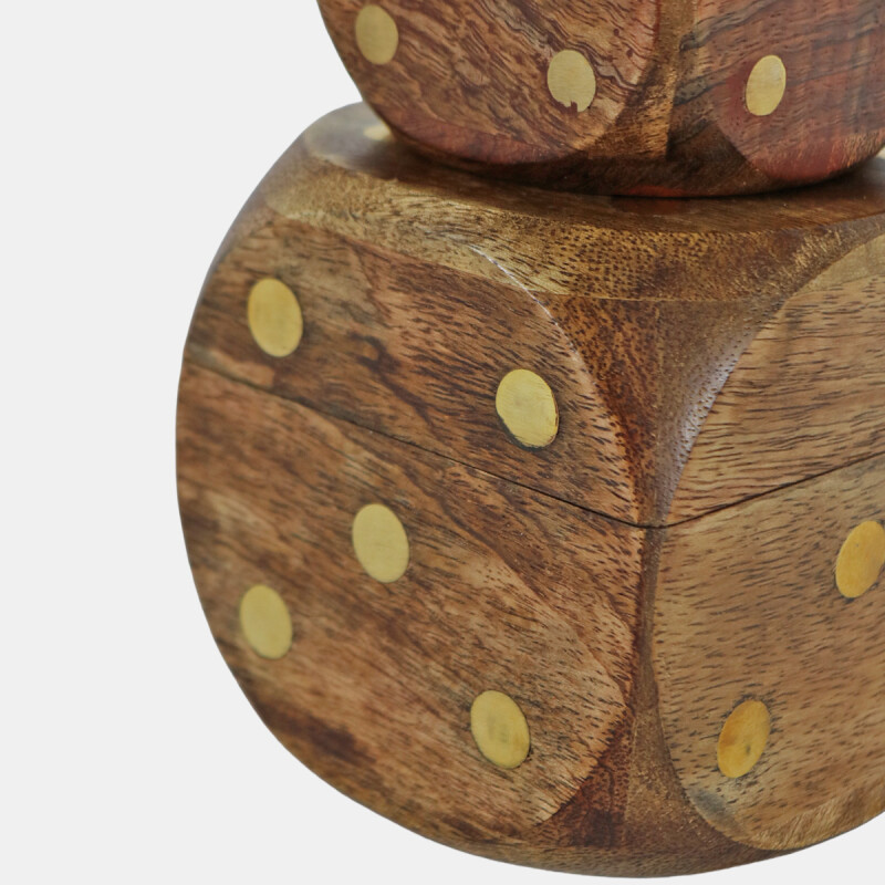 SET FIG DADOS MADERA 3PZAS Unica