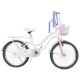Bicicleta Bebesit Queen rodado 20" con canasto y parrilla Blanca