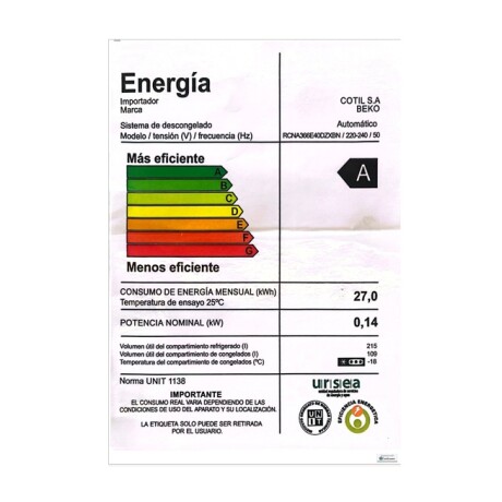 Heladera Freezer Abajo 324 Lts Beko RCNA 366 E40DBZXBN Heladera Freezer Abajo 324 Lts Beko RCNA 366 E40DBZXBN