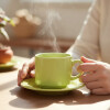 Taza te con plato verde 200 ml BIONA Taza te con plato verde 200 ml BIONA