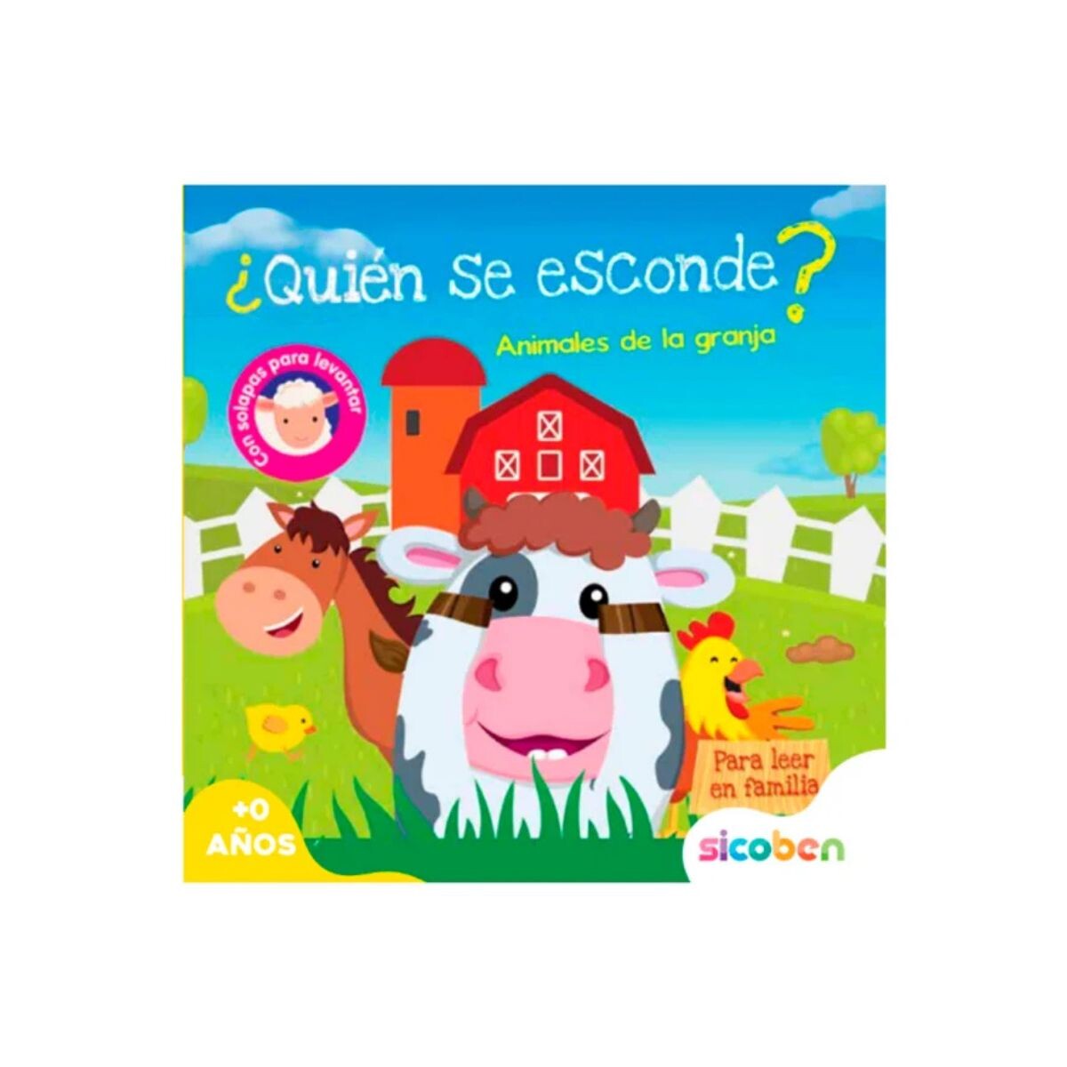 Libro para bebés colección Quién se esconde? - Animales de granja 