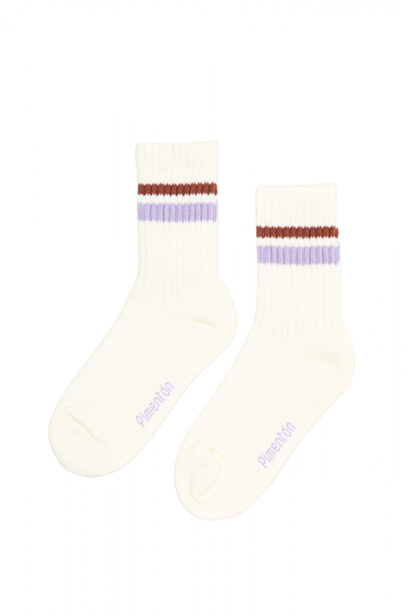 Media Larga Rib - Blanco 