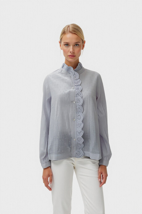 Camisa Sadini Celeste Claro