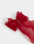 Hebillas Francesas Con moño Hebilla Francesa Moño Organza - Rojo Medio
