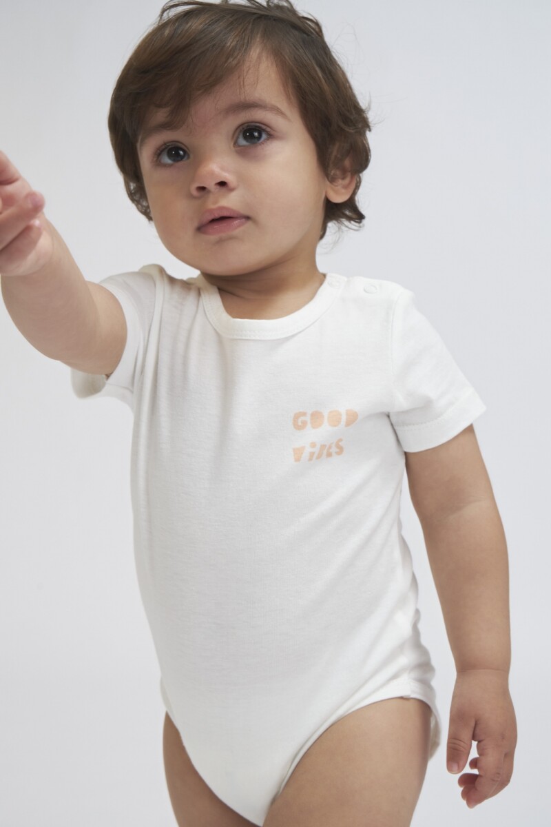 Body manga corta - Vibes Blanco 