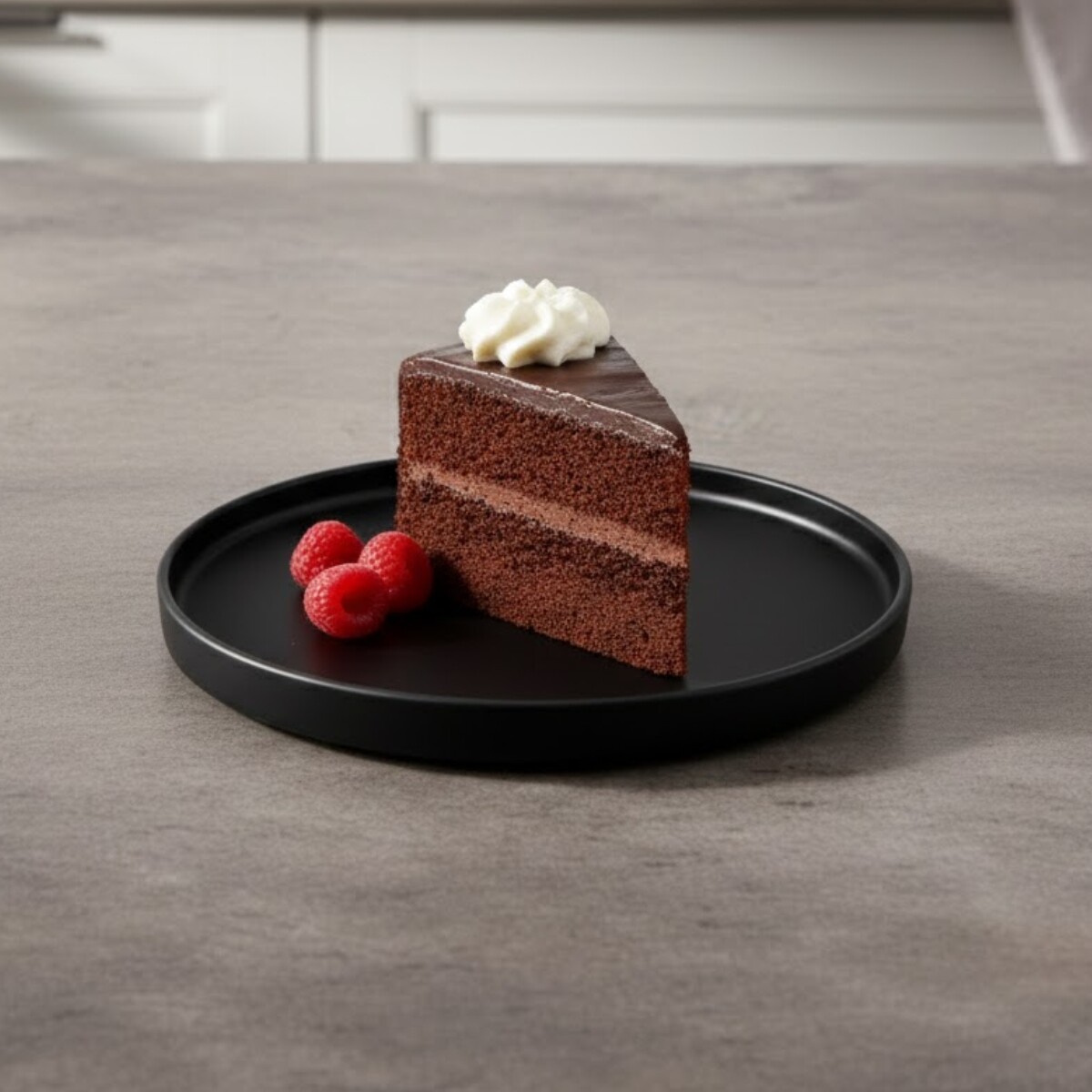 Plato de postre Stoneware D20x2cm TOKIO - NEGRO 