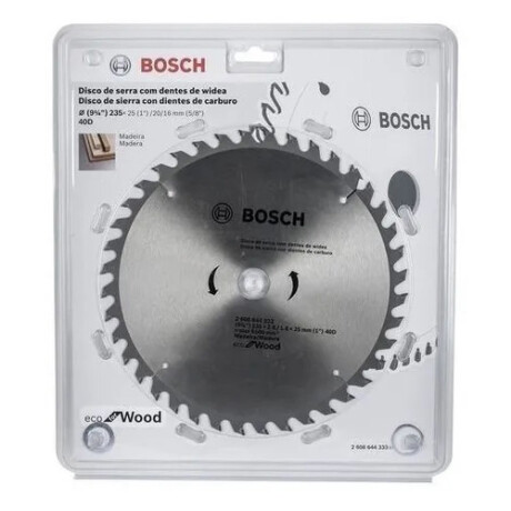 Disco Bosch Sierra Eco 7.1/4" 40d 2 608 644 330-000. Disco Bosch Sierra Eco 7.1/4" 40d 2 608 644 330-000.