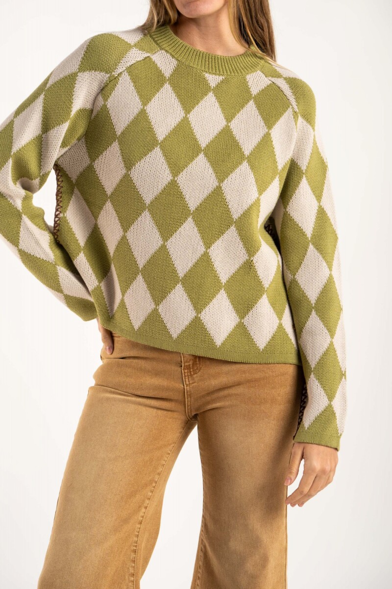Sweater Rombos Oliva