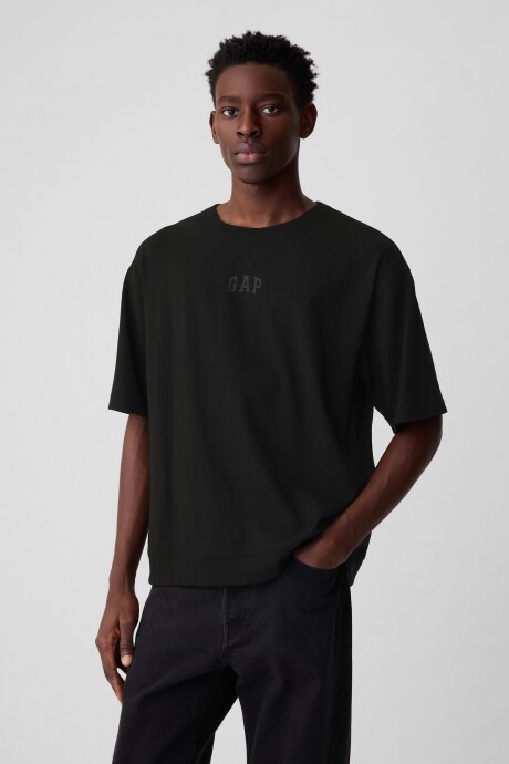 Remera Logo Gap Hombre Black