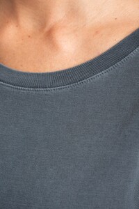 Remera Algodon Lavado Gris