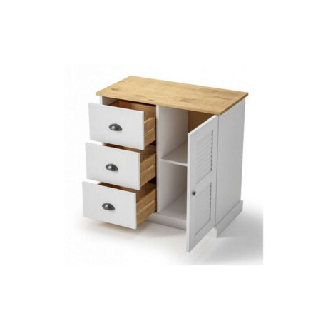 Aparador 1 Puerta 3 Cajones Li­nea Valenciana Blanco