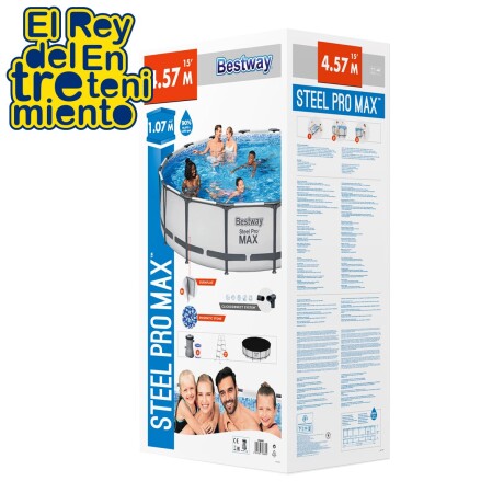 Piscina Bestway Estructural 14970 L 457x107cm + Bomba Piscina Bestway Estructural 14970 L 457x107cm + Bomba