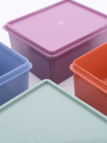 CONTENEDOR SET 4 PCS MULTICOLOR