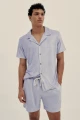 TOWEL CAMP-COLLAR SHIRT Lavander