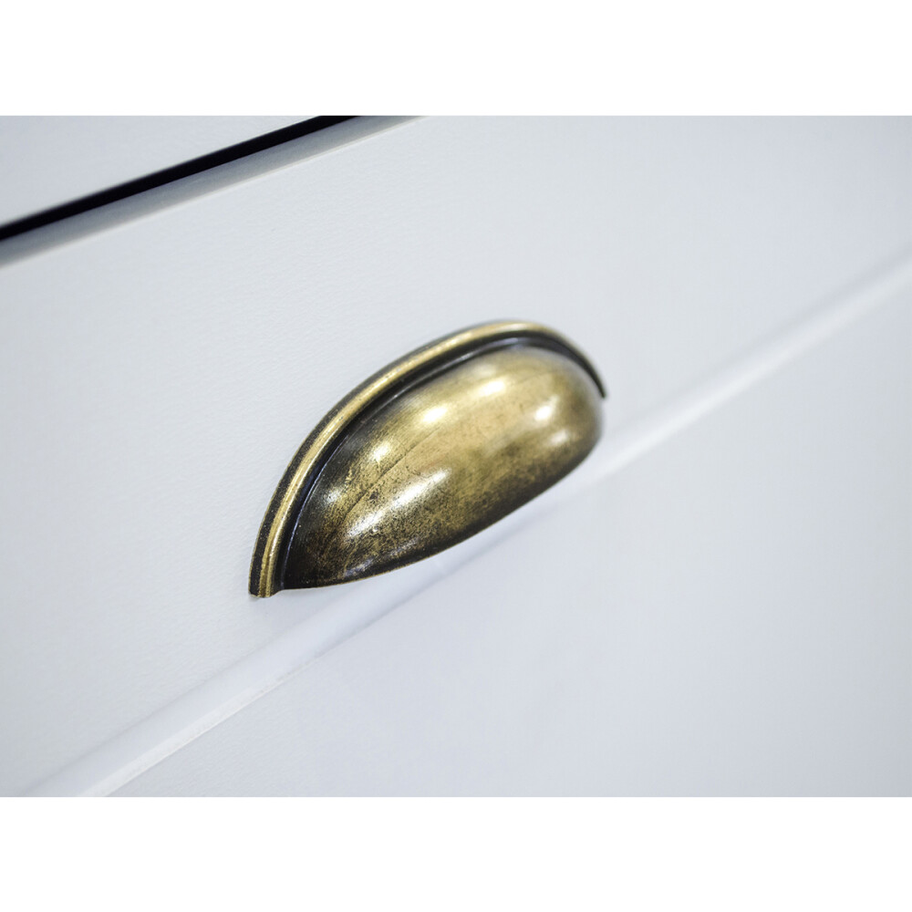 PANELERO TORRE 2 PUERTAS 2 CAJONES ARMARIO CON ESTANTERÍA PARA MICROONDAS - LÍNEA AMERICANA BLANCO