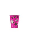 Vaso polipapel 8 oz FUCSIA STARS