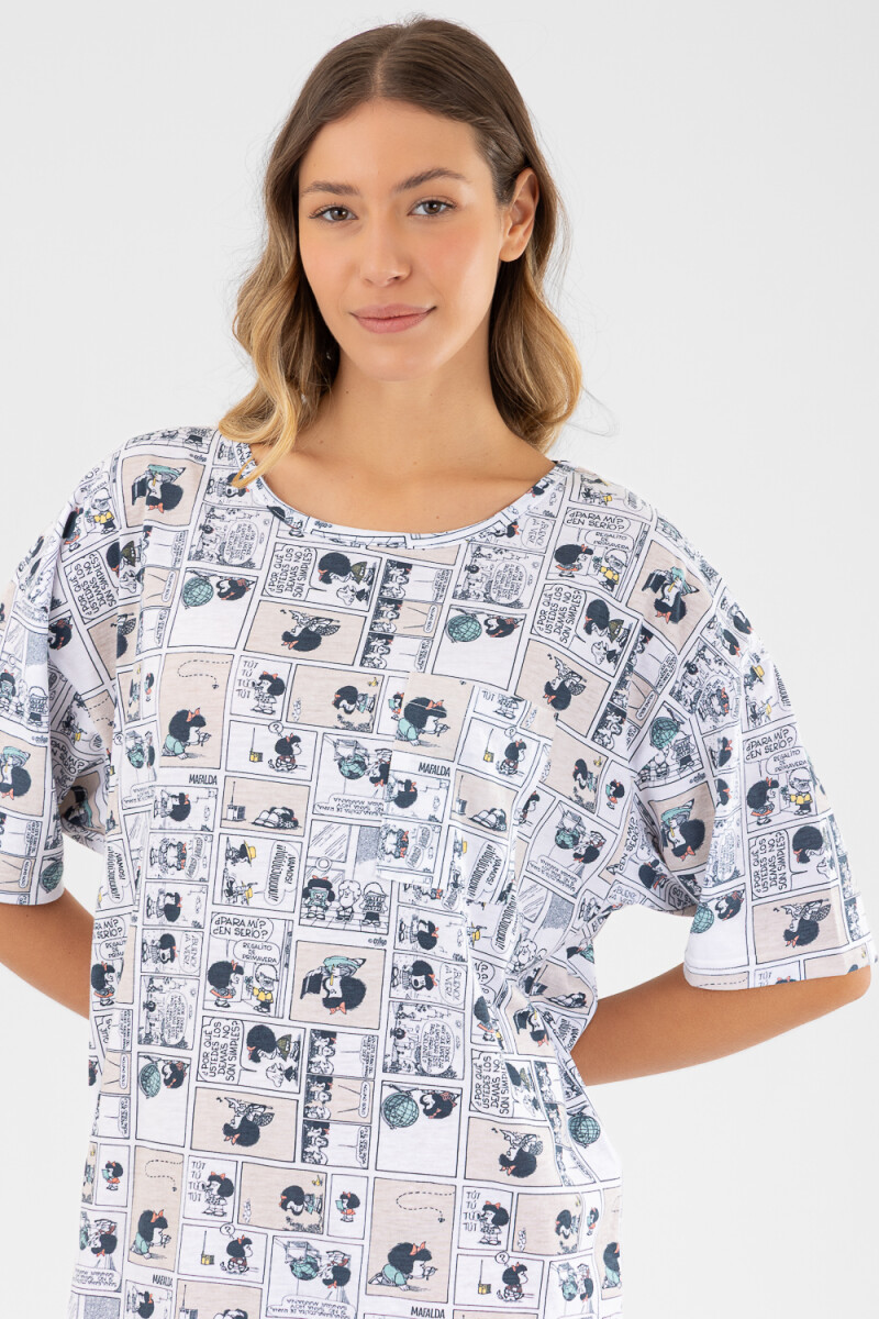 Camison mafalda 1 Marfil